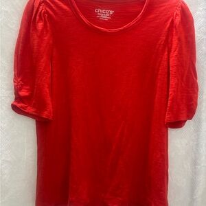 Chico's Bold Red Top